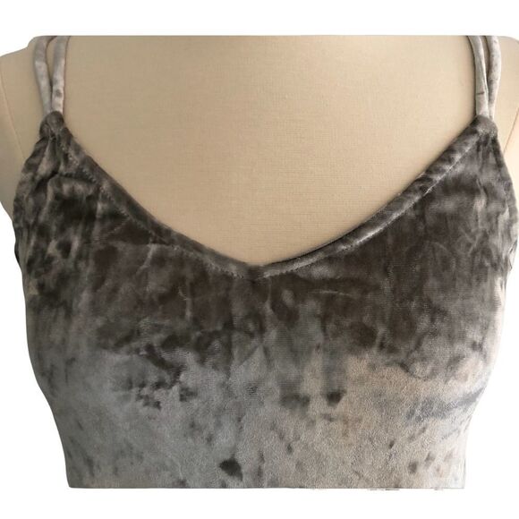 Lulus Silver Gray Crushed Velvet Mini Dress - Picture 6 of 9